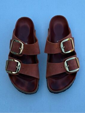 Birkenstock Arizona Big Buckle Oiled Leather Burnt Orange
